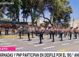 Fuerzas Armadas y PNP participan en desfile por el 190.º aniversario
