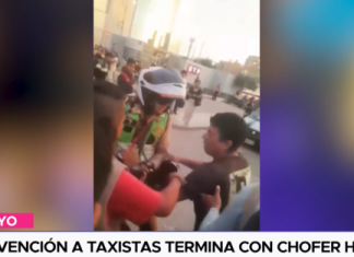 Intervención a taxistas termina con chofer herido