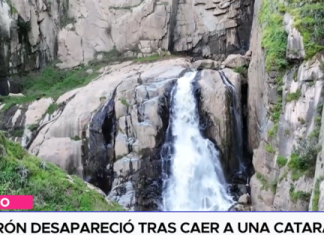 Varón desapareció tras caer a una catarata