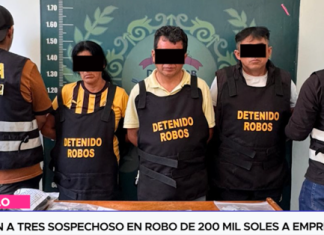 Detienen a sospechoso en robo de 200 mil soles a empresario