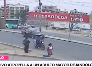Colectivo atropella a un adulto mayor dejándolo herido