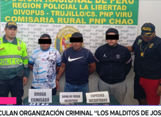Desarticulan organización criminal “Los malditos de José Olaya”
