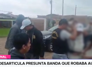 PNP desarticula presunta banda que robaba autos PNP desarticula presunta banda que robaba autos