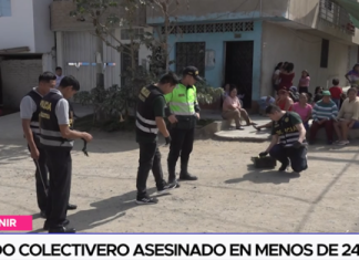 Segundo colectivero asesinado en menos de 24 horas