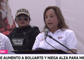 Defiende aumento a Boluarte y niega alza para ministros