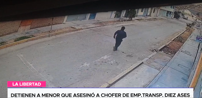 Detienen a menor que asesinó a chofer de emp. transp. Diez Ases