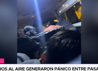 Disparos al aire generaron pánico entre pasajeros