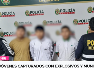 Tres jóvenes capturados con explosivos y municiones