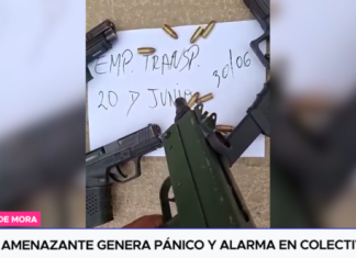 Video amenazante genera pánico y alarma en colectiveros Video amenazante genera pánico y alarma en colectiveros