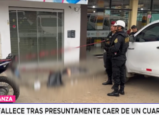 Mujer fallece tras presuntamente caer de un cuarto piso