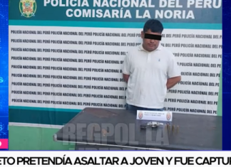 Sujeto pretendía asaltar a joven y fue capturado