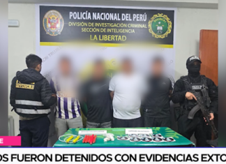 Sujetos fueron detenidos con evidencias extorsivas