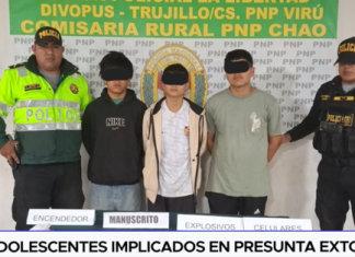 Tres adolescentes implicados en presunta extorsión