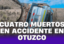 Cuatro muertos y varios heridos deja accidente en Otuzco